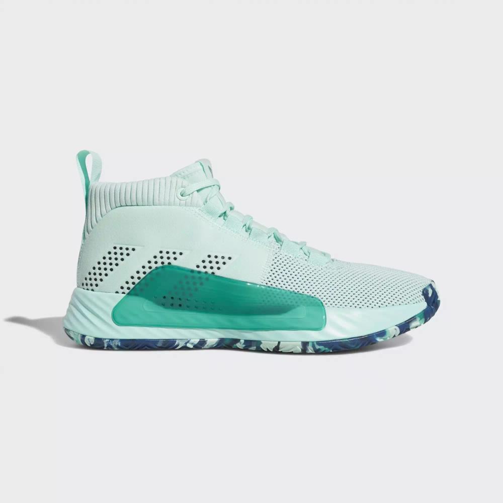 Adidas Dame 5 Tenis De Basketball Turquesa Para Hombre (MX-47015)